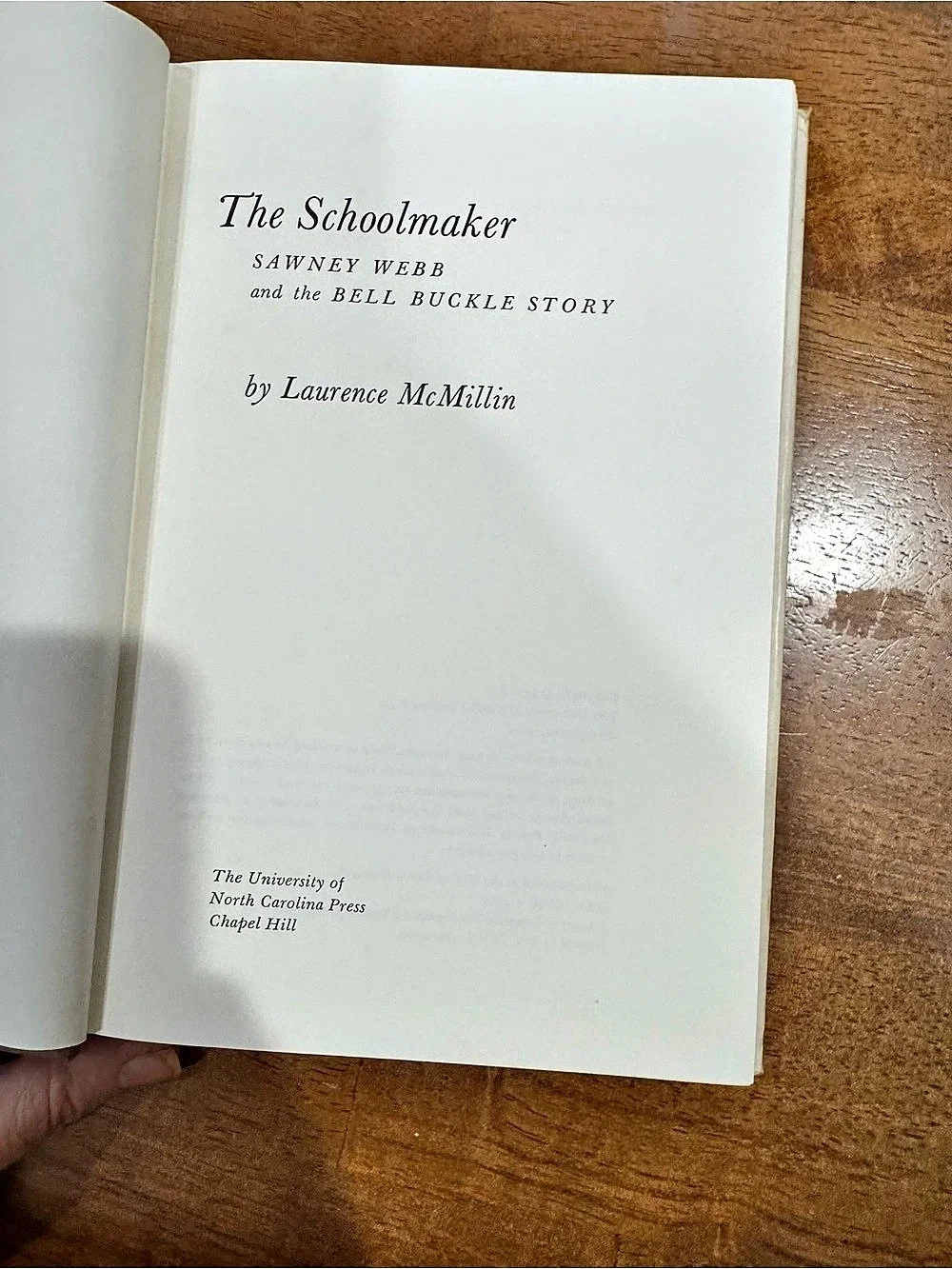 The University of North Carolina Press The Schoolmaker Hardcover Book Brown